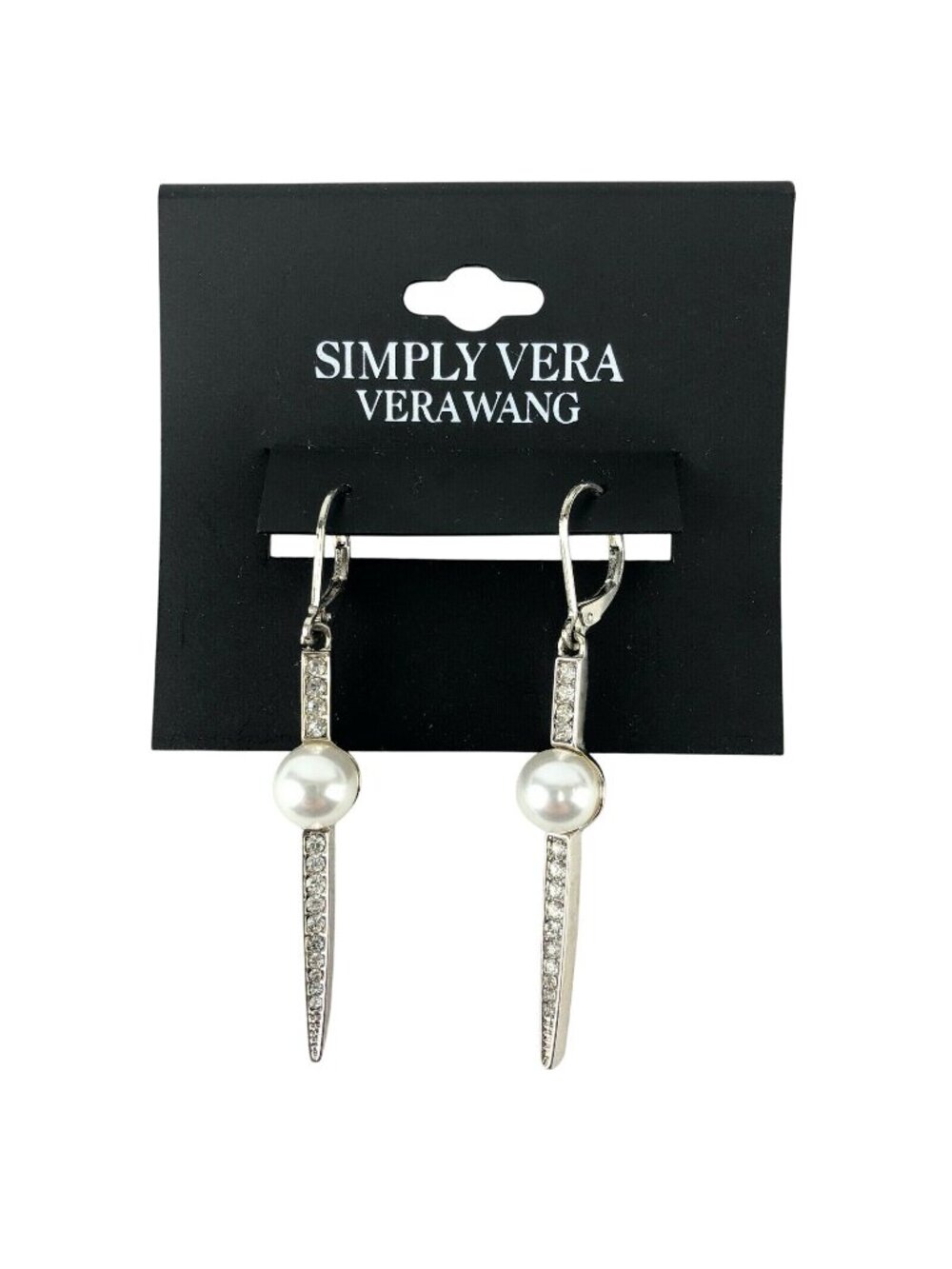 Simply Vera by Vera Wang Earrings Silver-tone Faux Pearl Dangles